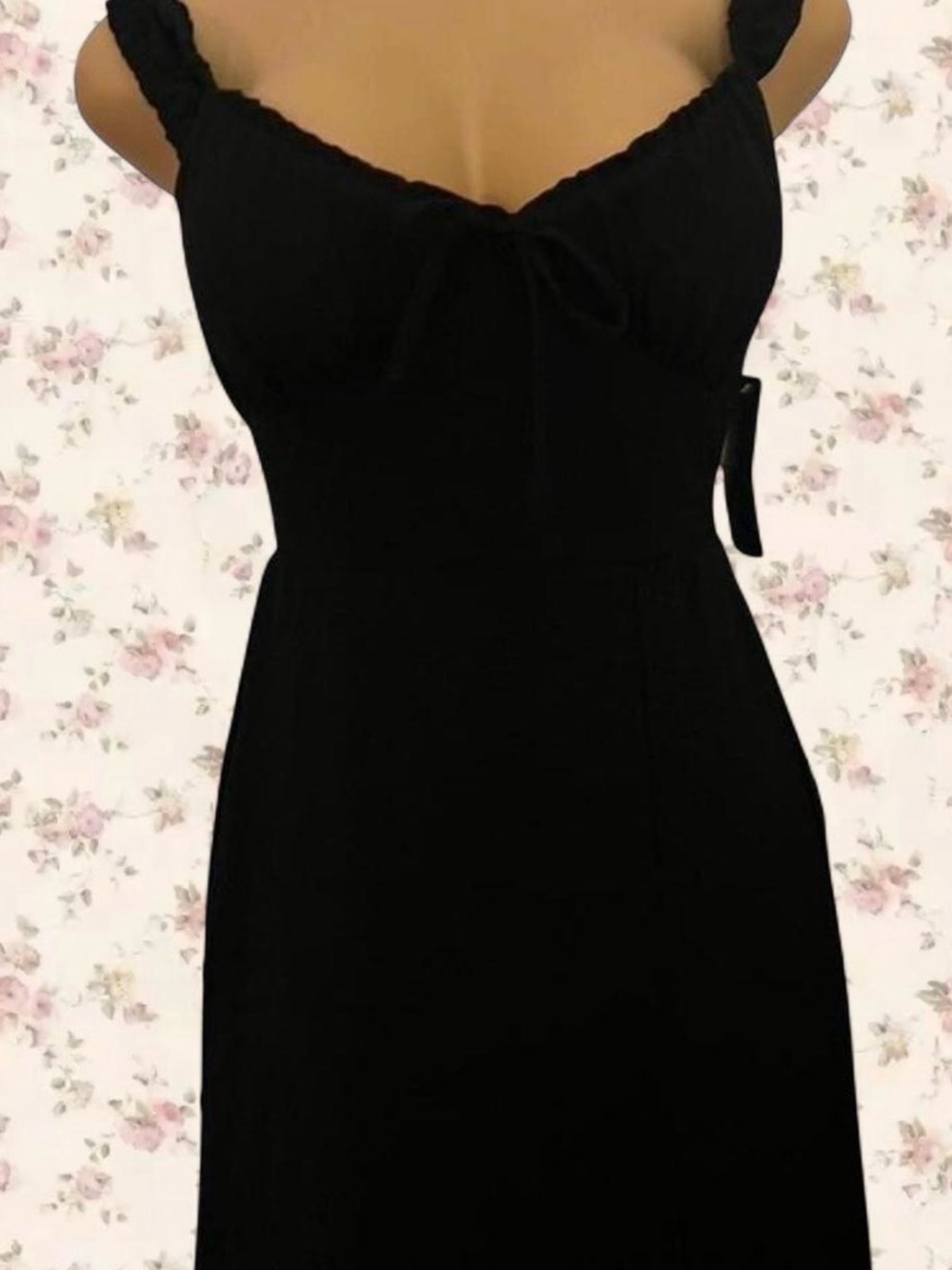 Classic Black Sleeveless Midi Dress! NWT! 🤍